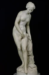 Badende, die in ein Bad steigt, 1757